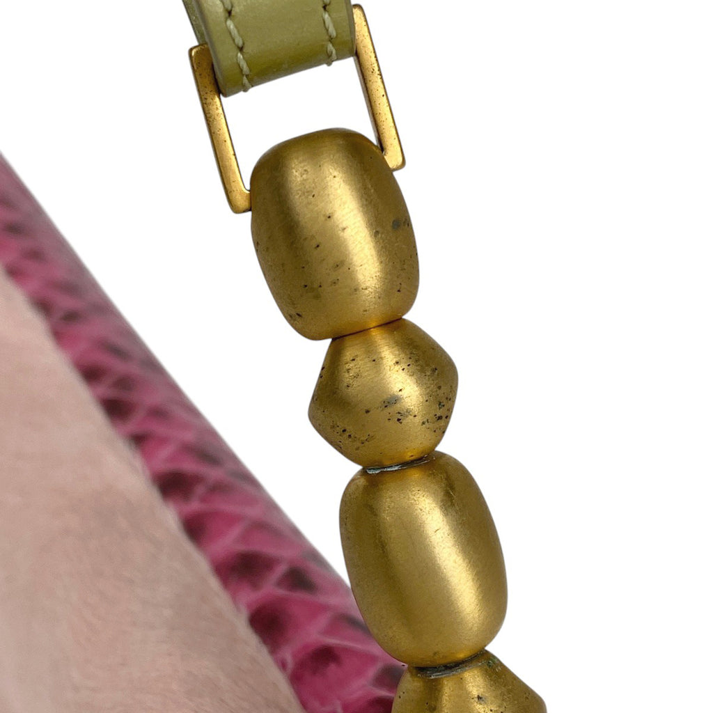 クリスチャンディオール マリスパール ショルダーバッグ ロゴ ワンショルダー ショルダーバッグ ハラコ ピンク レディース 【中古】brbag