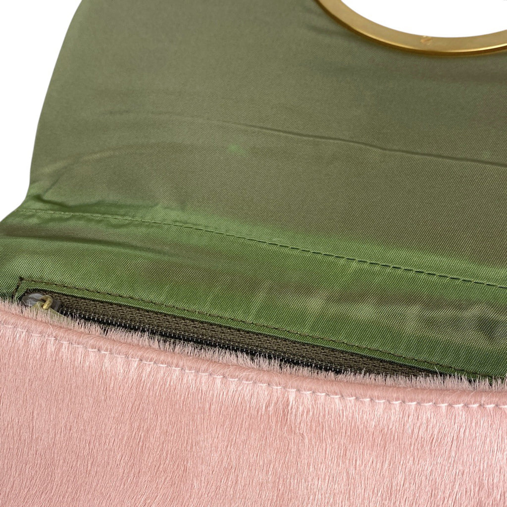 クリスチャンディオール マリスパール ショルダーバッグ ロゴ ワンショルダー ショルダーバッグ ハラコ ピンク レディース 【中古】brbag