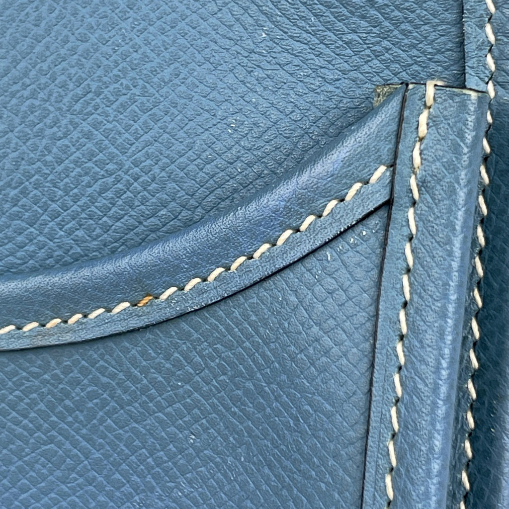 エルメス エヴリン 2 PM パンチング Hロゴ ショルダーバッグ ヴォーエプソン ブルージーン □I レディース 【中古】brbag