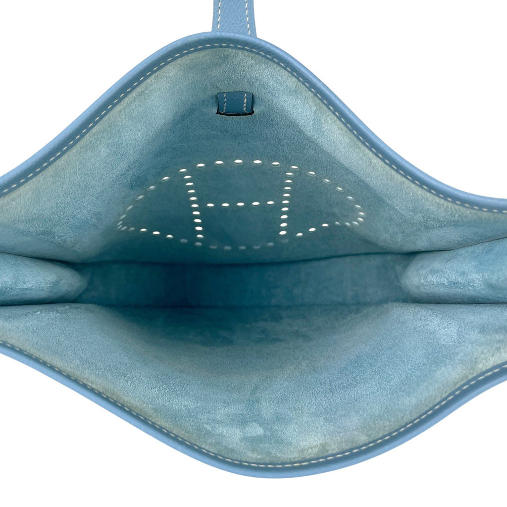 エルメス エヴリン 2 PM パンチング Hロゴ ショルダーバッグ ヴォーエプソン ブルージーン □I レディース 【中古】brbag