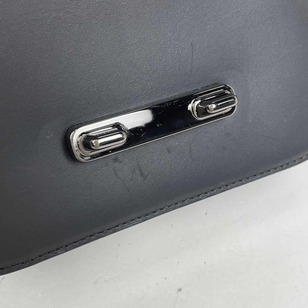 コーチ ロゴ チェーン ショルダーバッグ 斜め掛け スワッガー ショルダーバッグ レザー ブルー 59493 レディース 【中古】brbag