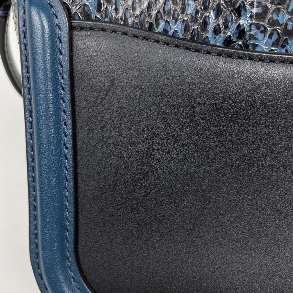 コーチ ロゴ チェーン ショルダーバッグ 斜め掛け スワッガー ショルダーバッグ レザー ブルー 59493 レディース 【中古】brbag