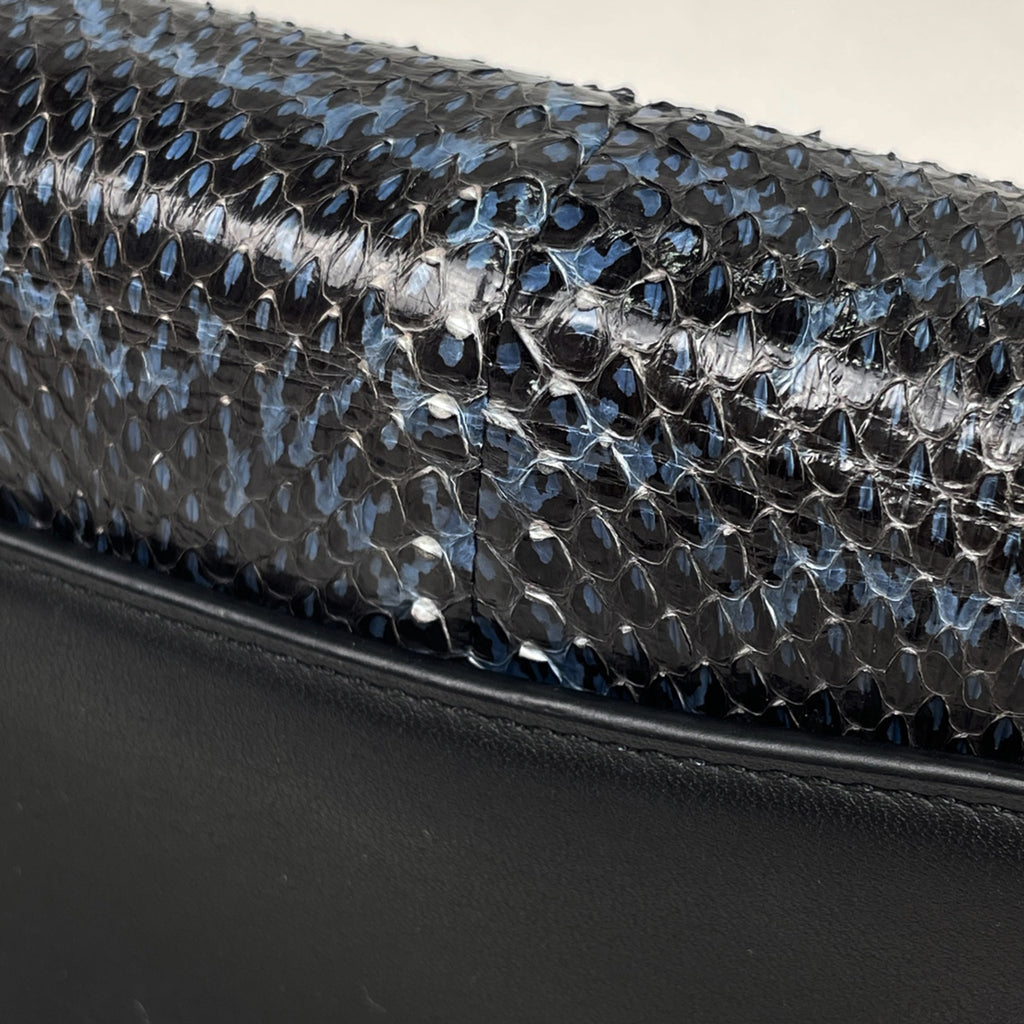 コーチ ロゴ チェーン ショルダーバッグ 斜め掛け スワッガー ショルダーバッグ レザー ブルー 59493 レディース 【中古】brbag