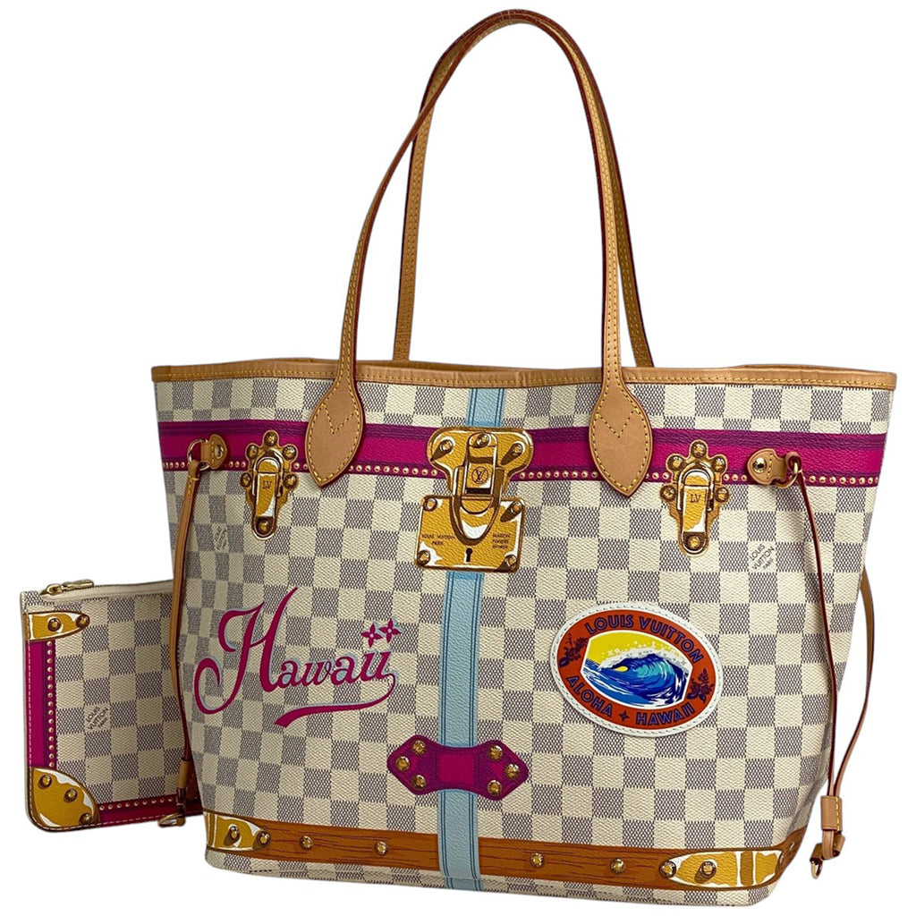 ルイ・ヴィトン ネヴァーフル MM サマートランク ハワイ トートバッグ ダミエアズール ホワイト N41734 レディース 【中古】brbag
