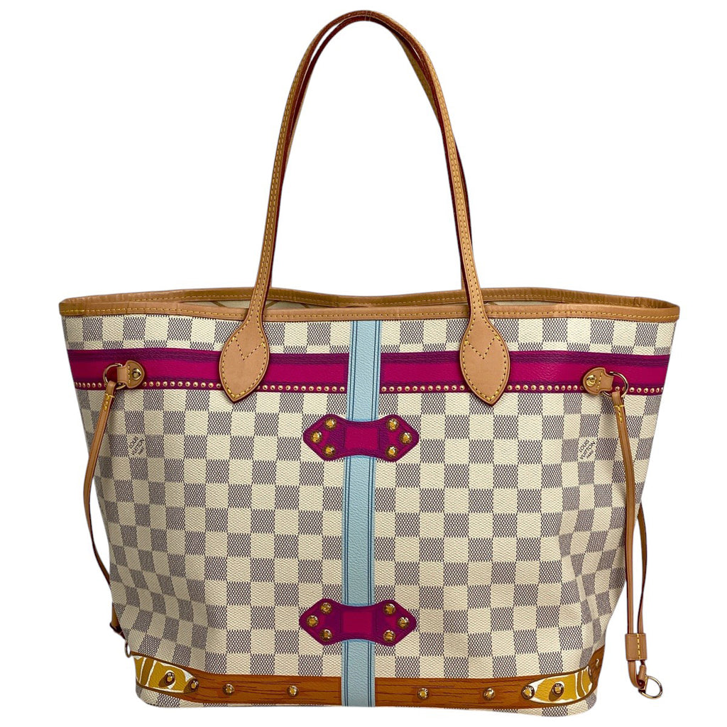 ルイ・ヴィトン ネヴァーフル MM サマートランク ハワイ トートバッグ ダミエアズール ホワイト N41734 レディース 【中古】brbag