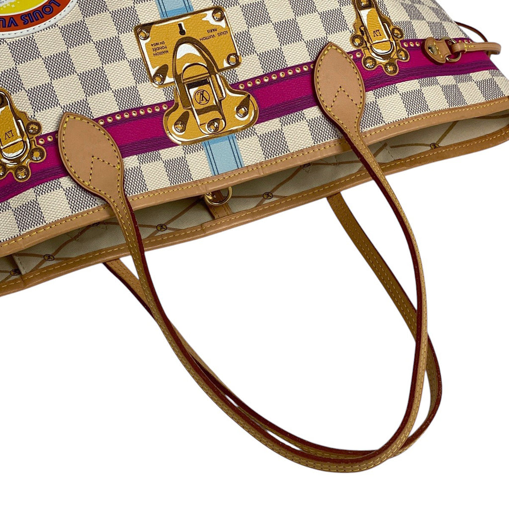 ルイ・ヴィトン ネヴァーフル MM サマートランク ハワイ トートバッグ ダミエアズール ホワイト N41734 レディース 【中古】brbag