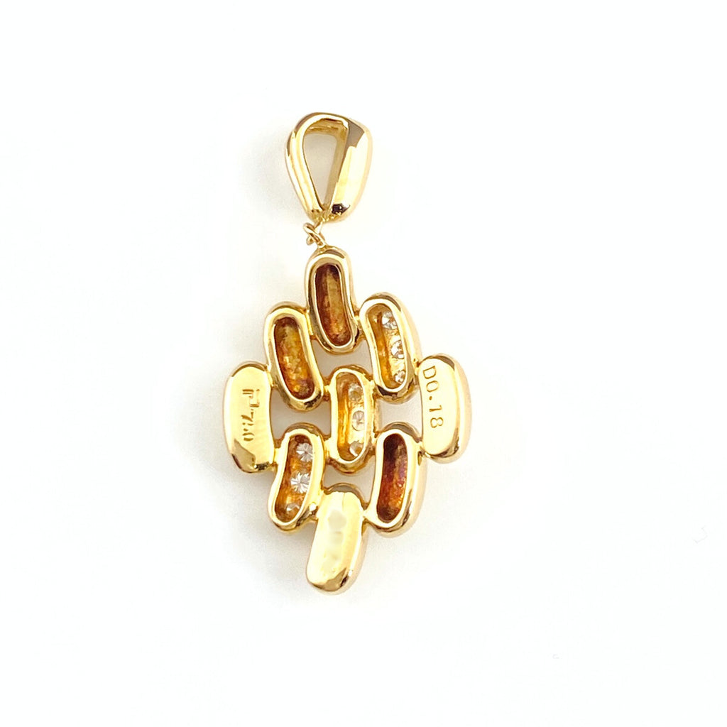 ポーラ メレダイヤ ペンダントトップ YG イエローゴールド ペンダントトップ 750 ダイヤモンド レディース 【中古】brjwl