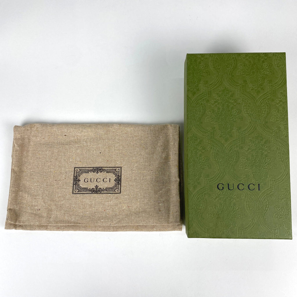 グッチ ジャンボGG ラウンドファスナー 長財布 札入れ 小銭入れ 長財布 レザー ブラック 739482 レディース 【中古】brbag