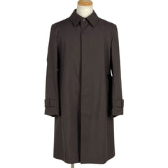 バーバリーブラックレーベル ステンカラーコート 裏チェック アウター ステンカラーコート ポリエステル ブラウン メンズ 【中古】brapp