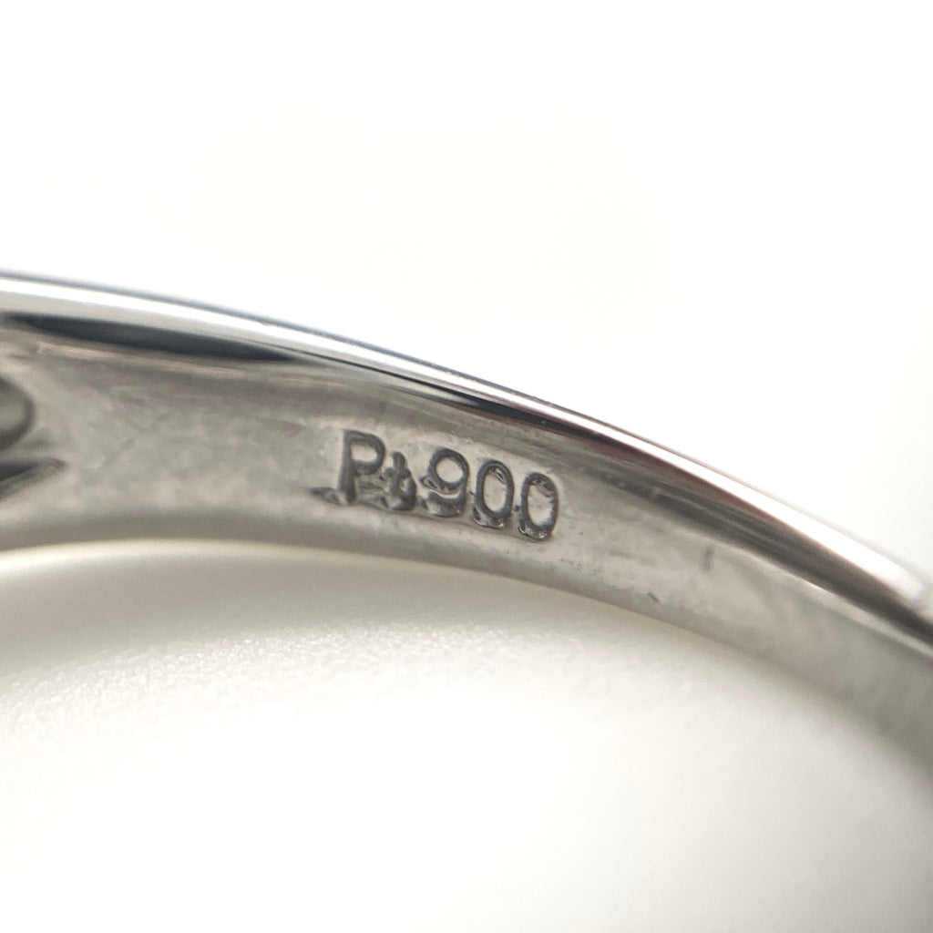 メレダイヤ デザインリング プラチナ 指輪 リング 10号 Pt900 ダイヤモンド レディース 【中古】nbjwl