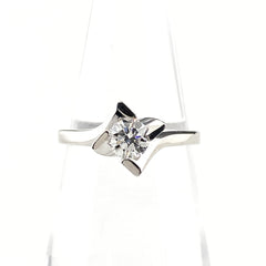 ダイヤモンド デザインリング プラチナ 指輪 リング 10号 Pt900 ダイヤモンド レディース 【中古】nbjwl