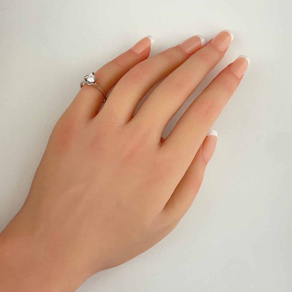 ダイヤモンド デザインリング プラチナ 指輪 リング 10号 Pt900 ダイヤモンド レディース 【中古】nbjwl