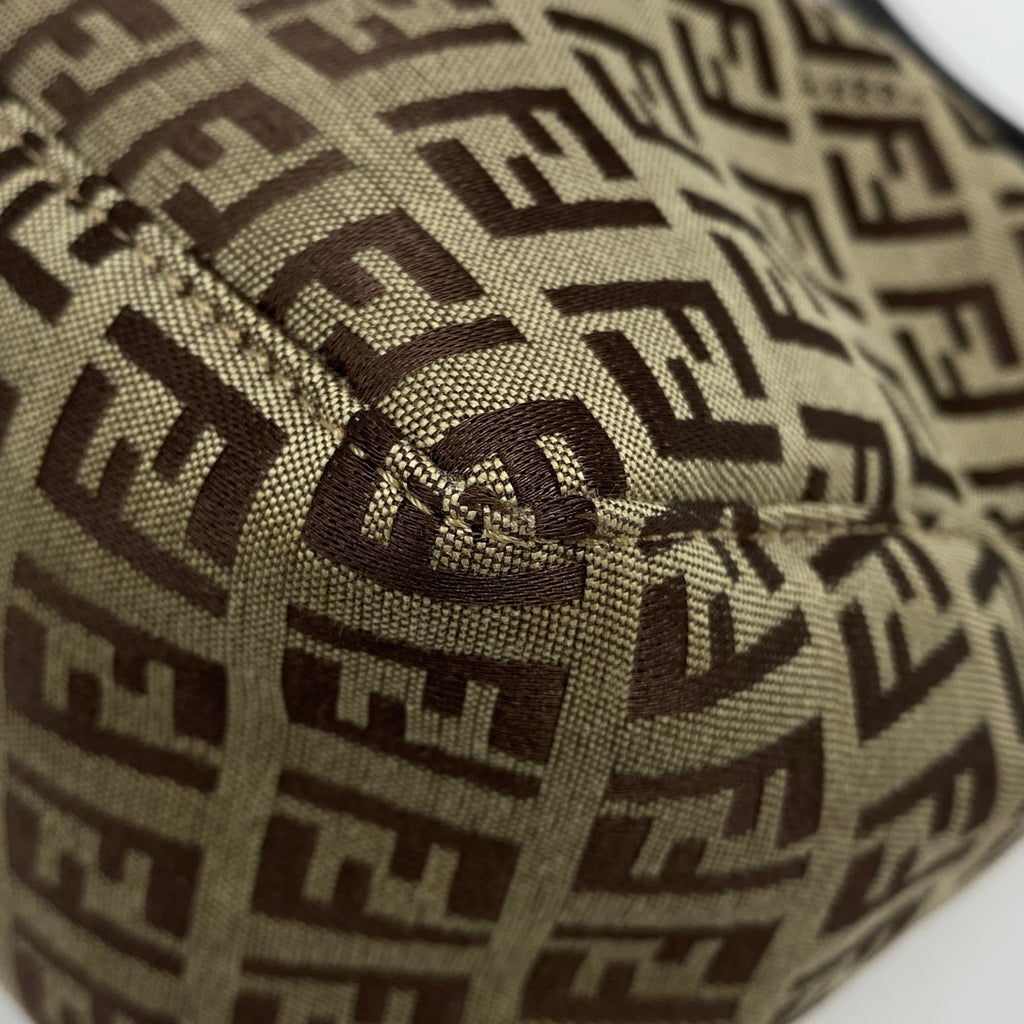 フェンディ ズッキーノ柄 ショルダーバッグ ワンショルダー ハンドバッグ 肩掛け ショルダーバッグ キャンバス ブラウン レディース 【中古】brbag