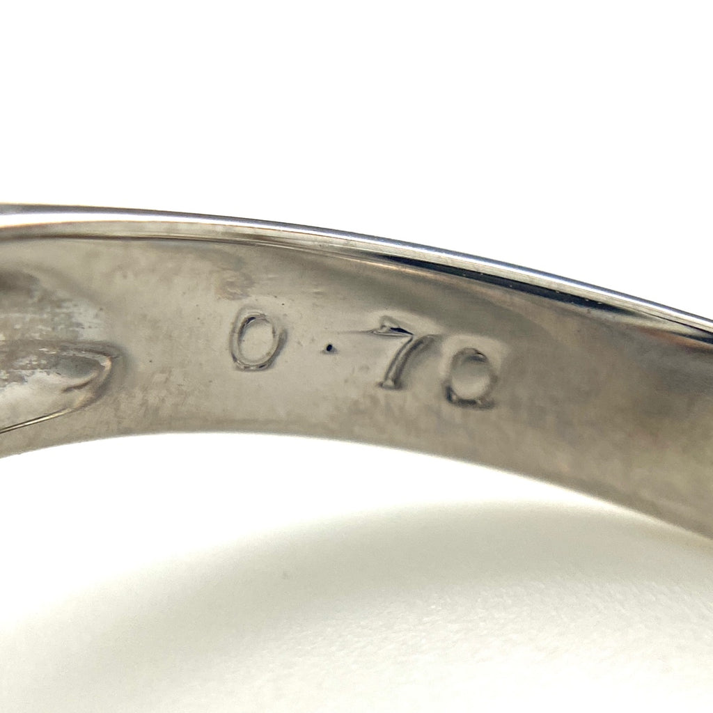 メレダイヤ デザインリング プラチナ 指輪 リング 11号 Pt900 ダイヤモンド レディース 【中古】nbjwl