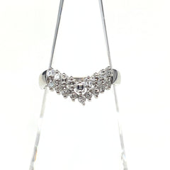 メレダイヤ デザインリング プラチナ 指輪 リング 10.5号 Pt900 ダイヤモンド レディース 【中古】nbjwl