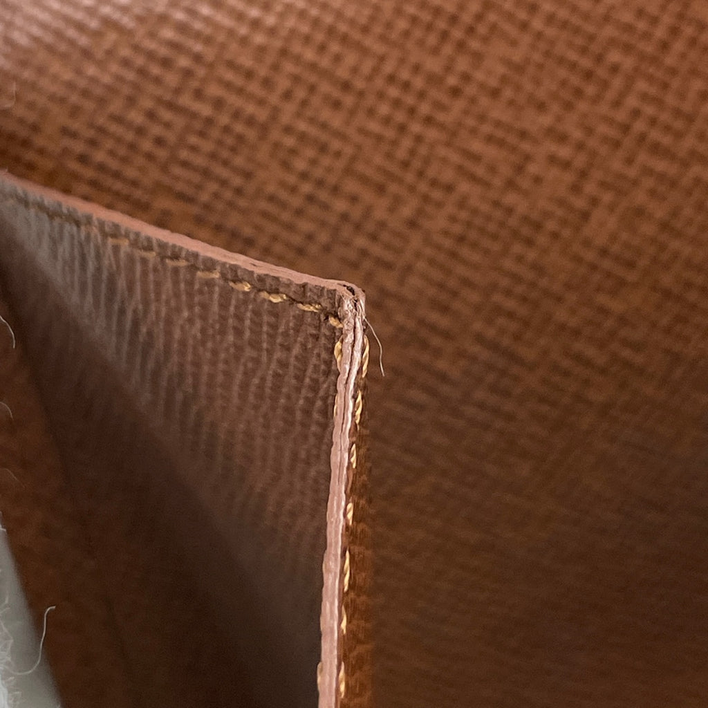 ルイ・ヴィトン ポルト モネ ビエ カルト クレディ 小銭入れ 札入れ Wホック 三つ折り財布 モノグラム ブラウン M61652 レディース 【中古】brbag