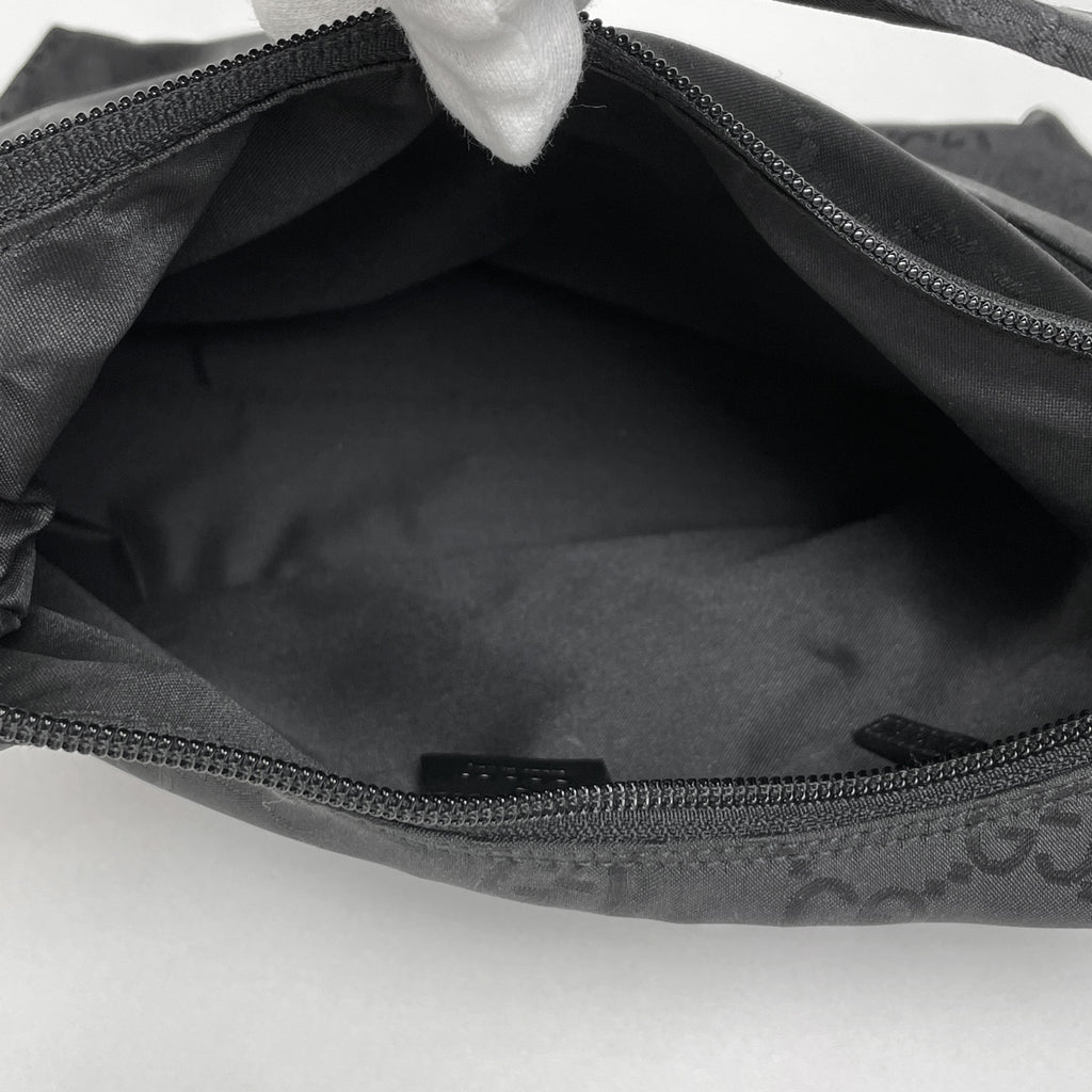 グッチ GG柄 ショルダーバッグ ワンショルダー ハンドバッグ ショルダーバッグ ナイロン ブラック 0013386 レディース 【中古】brbag