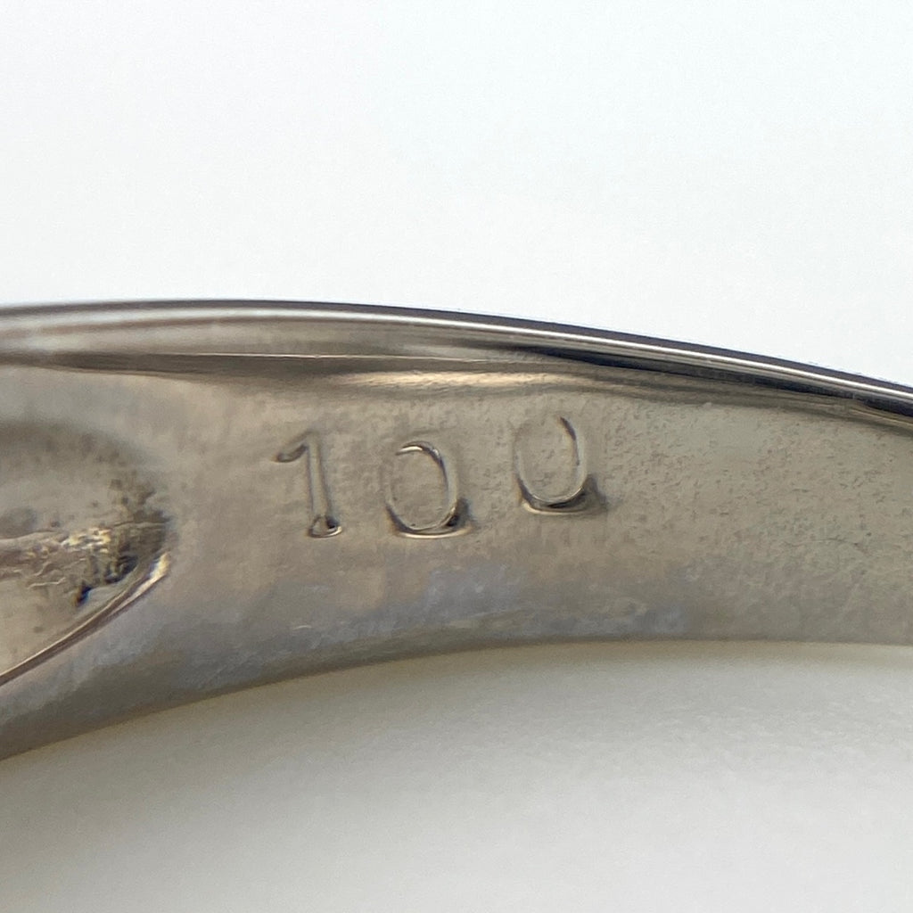 メレダイヤ デザインリング プラチナ YG イエローゴールド 指輪 リング 11号 Pt900 K18 ダイヤモンド レディース 【中古】nbjwl