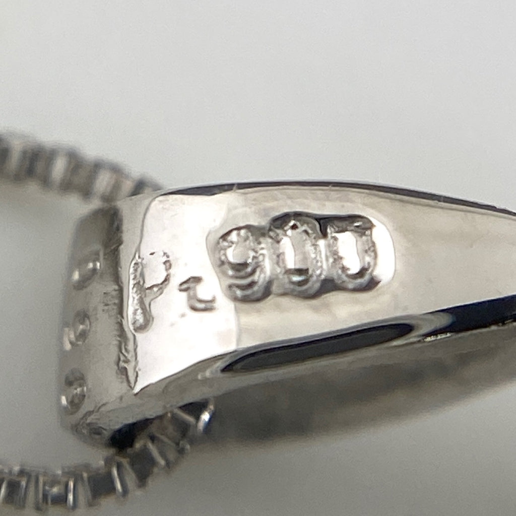 メレダイヤ デザインネックレス プラチナ WG ホワイトゴールド ペンダント ダイヤモンド ネックレス Pt900 K18 WG レディース 【中古】nbjwl