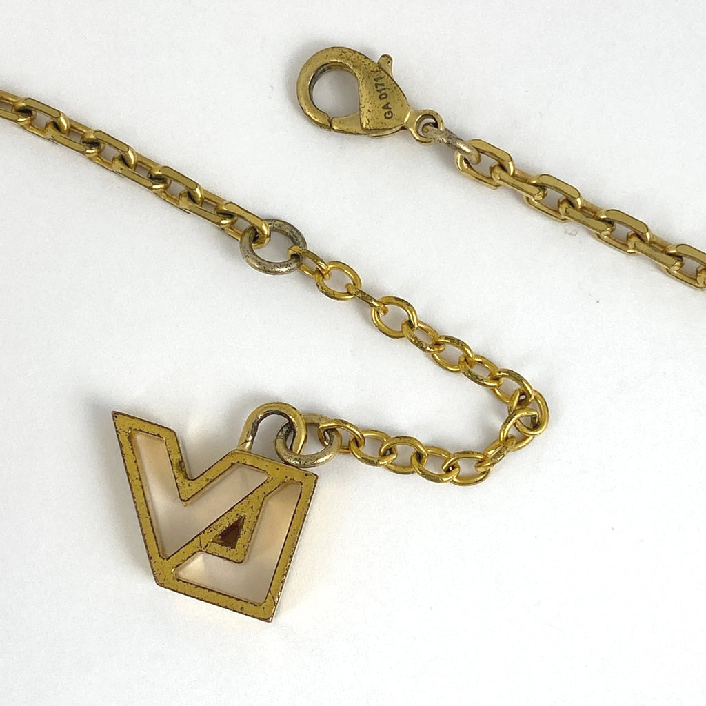 ルイ・ヴィトン パンダンティフ マグネティック ロング ネックレス GP プラスチック ゴールド レディース 【中古】bracc