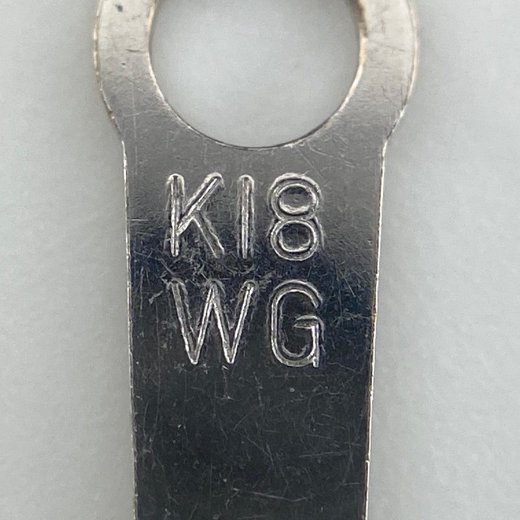 メレダイヤ デザインネックレス WG ホワイトゴールド ペンダント ネックレス K18 WG ダイヤモンド レディース 【中古】nbjwl