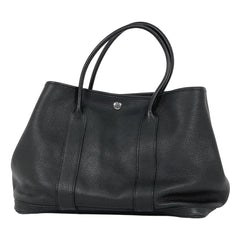 エルメス ガーデンパーティ PM ハンドバッグ トートバッグ ネゴンダ ブラック □O レディース 【中古】brbag
