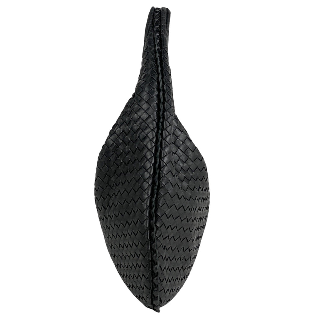 ボッテガヴェネタ イントレチャート ショルダーバッグ ワンショルダー ハンドバッグ ナッパ ショルダーバッグ レザー ブラック レディース 【中古】brbag