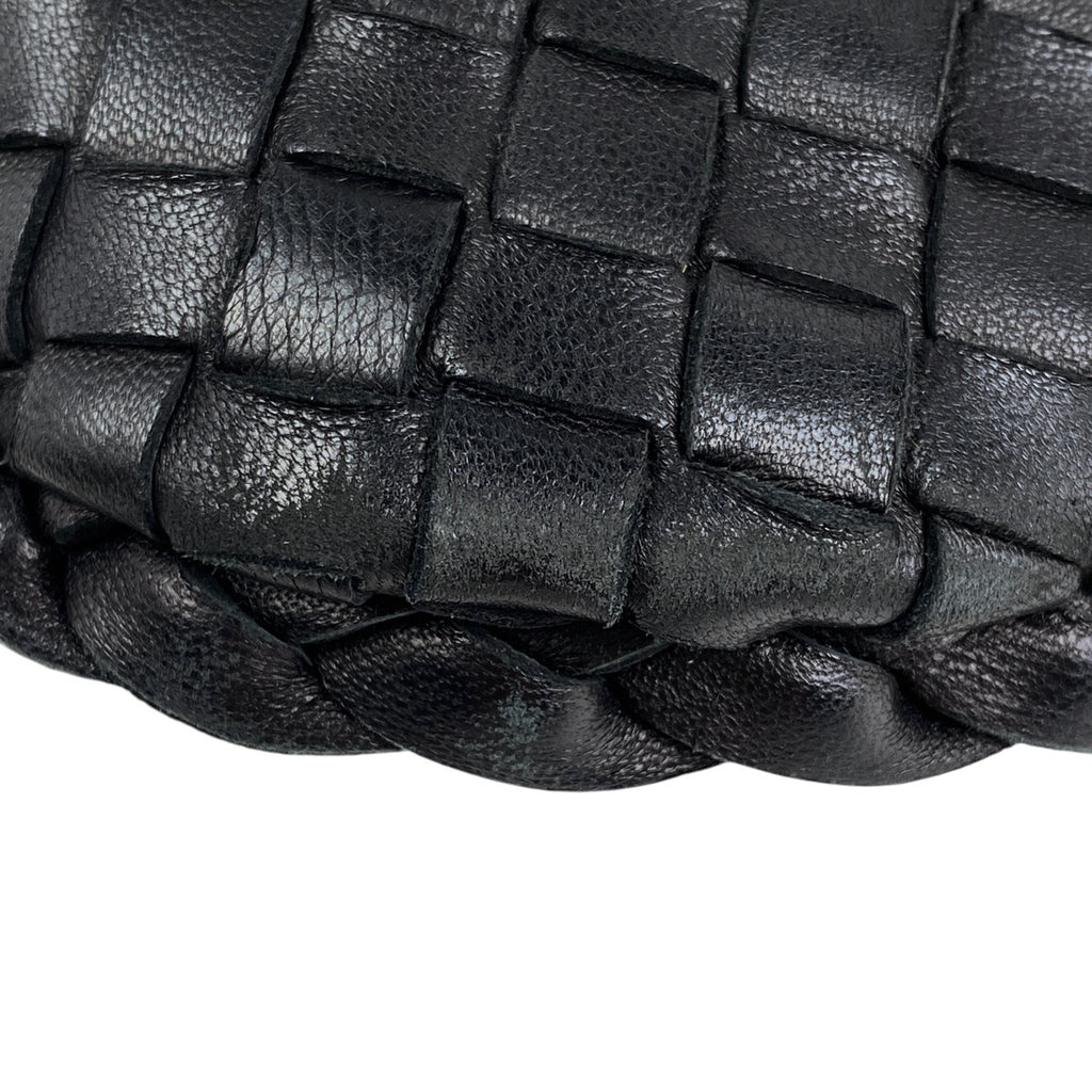 ボッテガヴェネタ イントレチャート ショルダーバッグ ワンショルダー ハンドバッグ ナッパ ショルダーバッグ レザー ブラック レディース 【中古】brbag