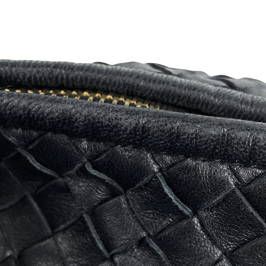 ボッテガヴェネタ イントレチャート ショルダーバッグ ワンショルダー ハンドバッグ ナッパ ショルダーバッグ レザー ブラック レディース 【中古】brbag