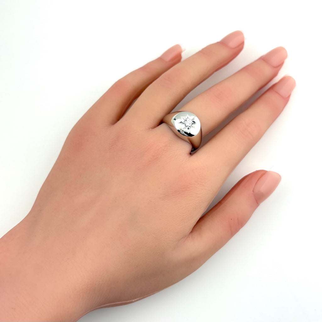 ダイヤモンド デザインリング プラチナ 指輪 リング 21号 Pt850 ダイヤモンド メンズ 【中古】nbjwl