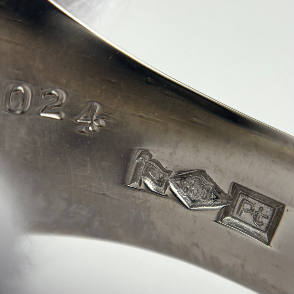 ダイヤモンド デザインリング プラチナ 指輪 リング 21号 Pt850 ダイヤモンド メンズ 【中古】nbjwl