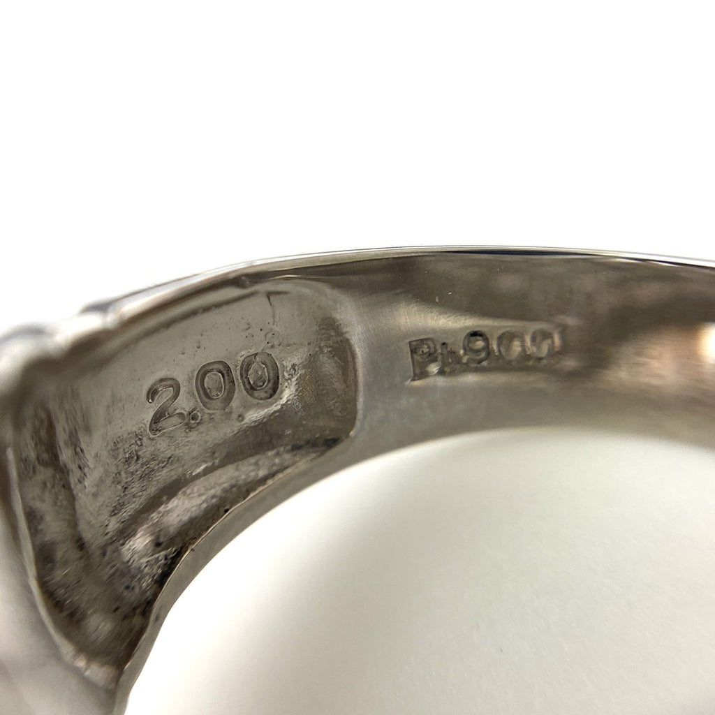 メレダイヤ デザインリング プラチナ 指輪 リング 12号 Pt900 ダイヤモンド レディース 【中古】nbjwl