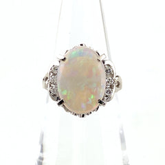 Pt900 オパール リング 10.5号 2.63ct レディース 【中古】nbjwl