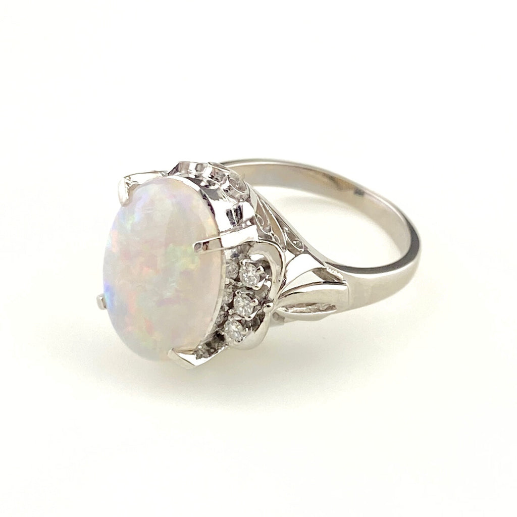 Pt900 オパール リング 10.5号 2.63ct レディース 【中古】nbjwl