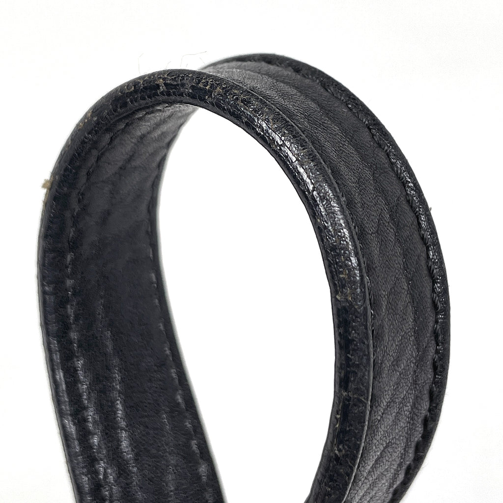 イヴ・サンローラン ロゴ ショルダーバッグ 肩掛け ワンショルダー ショルダーバッグ レザー ブラック レディース 【中古】brbag