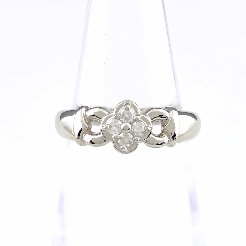 メレダイヤ デザインリング プラチナ 指輪 リング 11号 Pt900 ダイヤモンド レディース 【中古】nbjwl