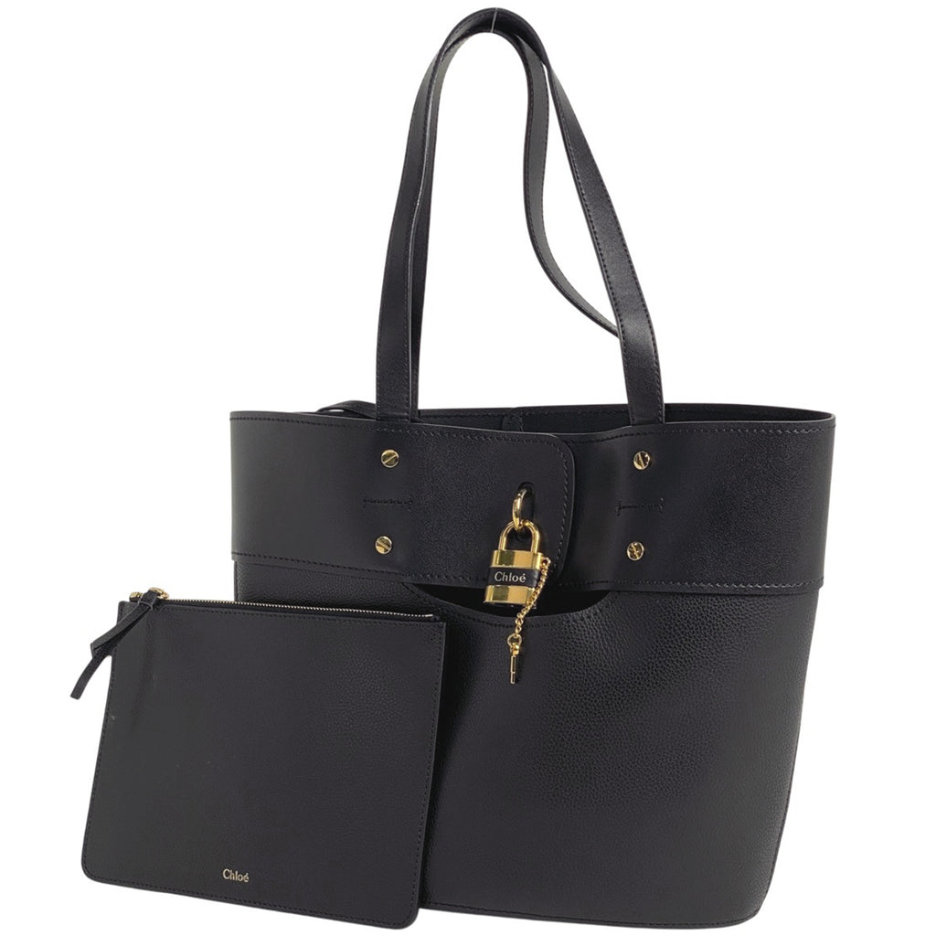 クロエ アビー トートバッグ ハンドバッグ トートバッグ レザー ブラック レディース 【中古】brbag