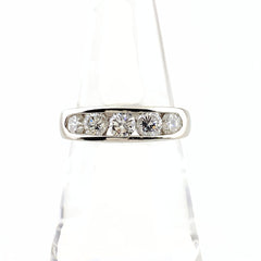 メレダイヤ デザインリング プラチナ 指輪 リング 13.5号 Pt900 ダイヤモンド レディース 【中古】nbjwl