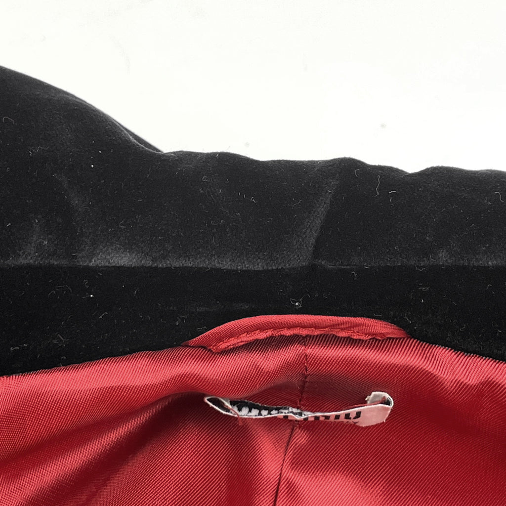 ミュウ ミュウ ウール コート MS1247 金ボタン アウター その他コート レッド ブラック レディース 【中古】brapp