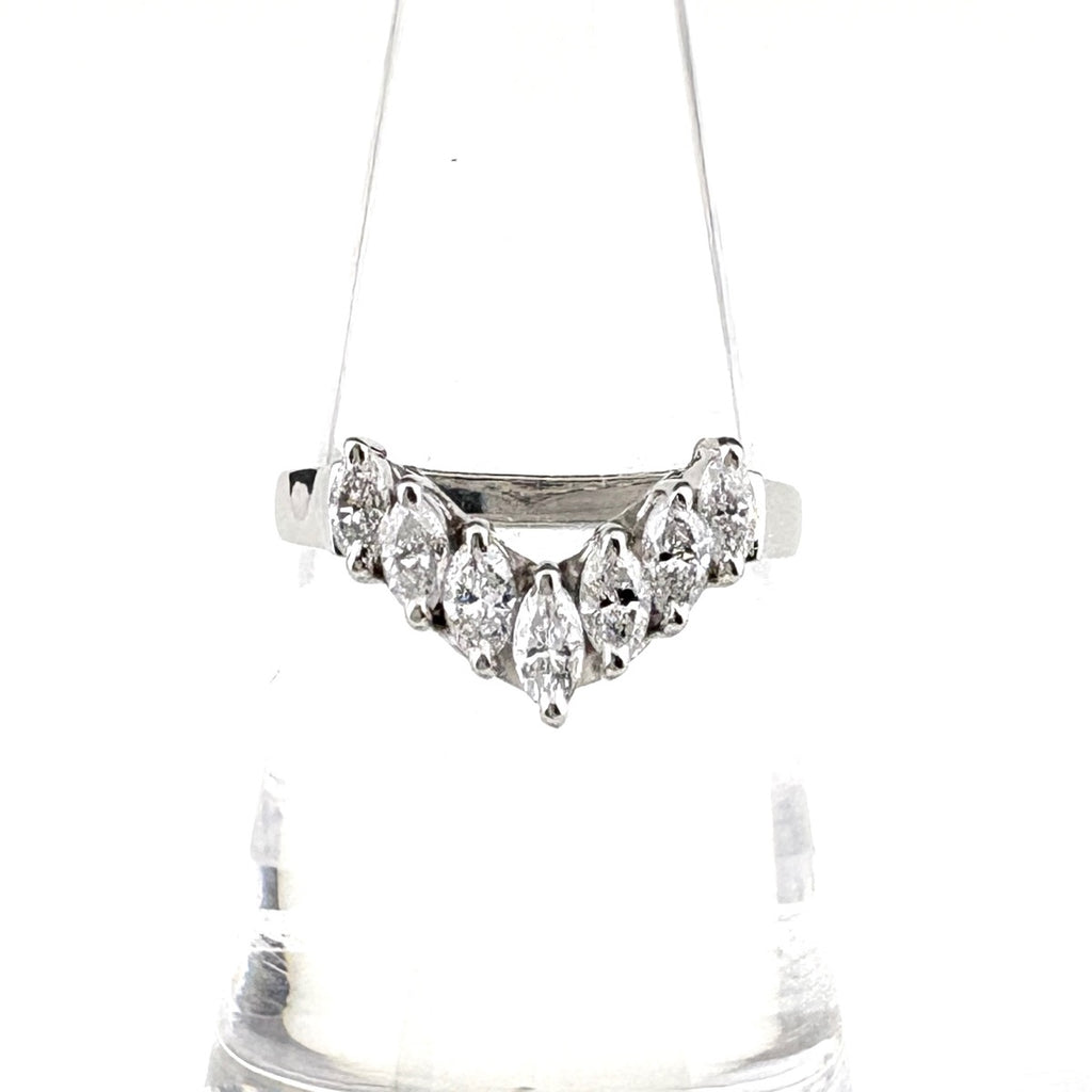 メレダイヤ デザインリング プラチナ 指輪 リング 10.5号 Pt900 ダイヤモンド レディース 【中古】nbjwl