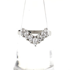 メレダイヤ デザインリング プラチナ 指輪 リング 10.5号 Pt900 ダイヤモンド レディース 【中古】nbjwl