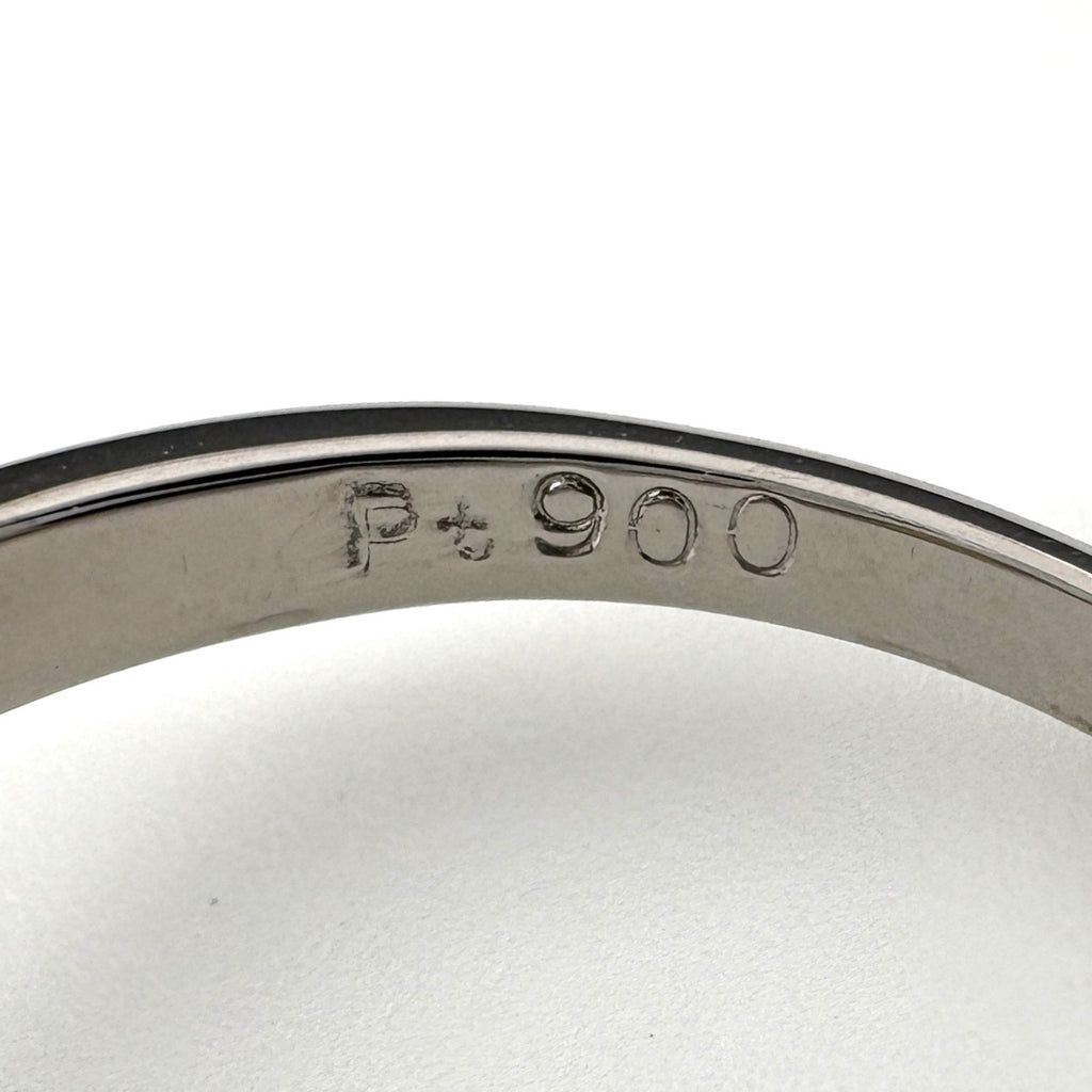 クリソベリルキャッツアイ デザインリング プラチナ 指輪 メレダイヤ リング 11号 Pt900 クリソベリルキャッツアイ ダイヤモンド レディース 【中古】nbjwl