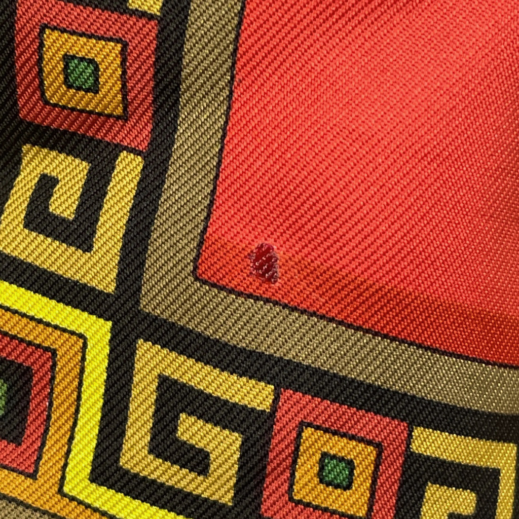 エルメス カレ 90 Musique Des Dieux 神々の音楽 スカーフ シルク グレー マルチカラー レディース 【中古】brbag