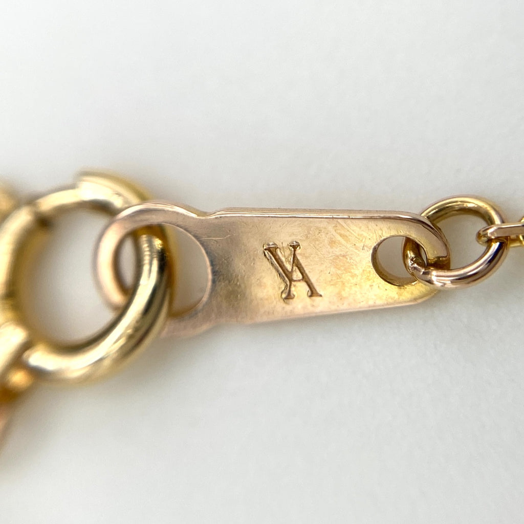 ヴァンドーム青山 ハートモチーフ デザインネックレス YG イエローゴールド ペンダント メレダイヤ ネックレス K18 ダイヤモンド レディース 【中古】brjwl