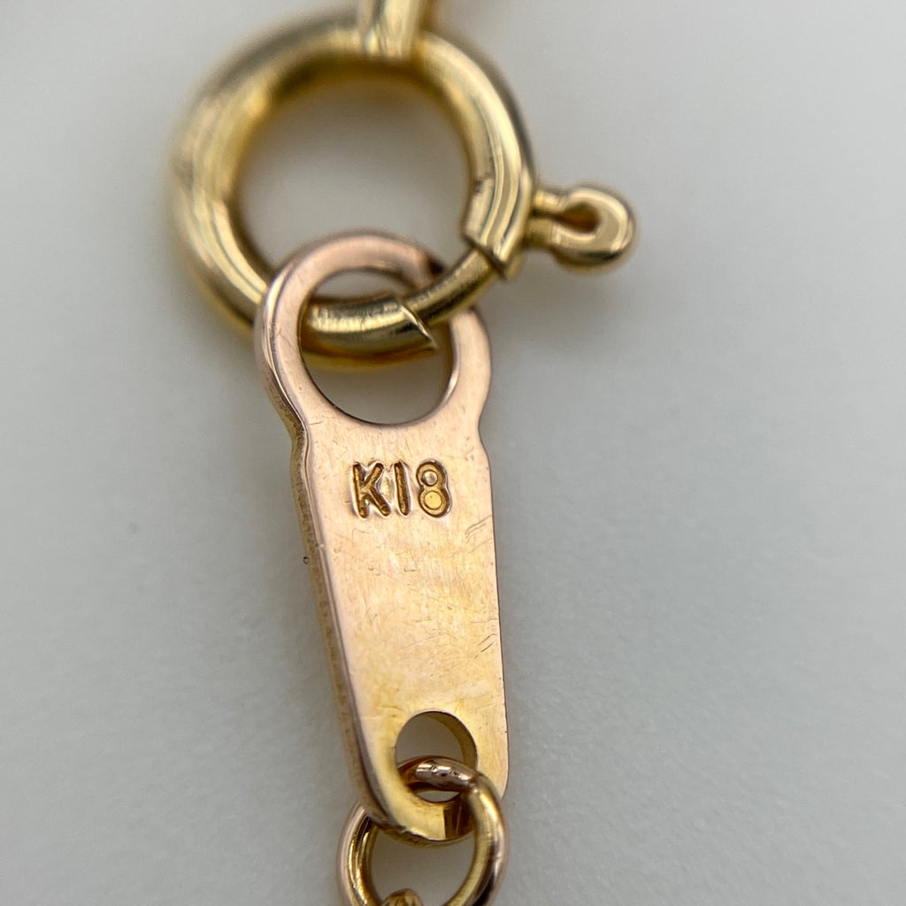 ヴァンドーム青山 ハートモチーフ デザインネックレス YG イエローゴールド ペンダント メレダイヤ ネックレス K18 ダイヤモンド レディース 【中古】brjwl