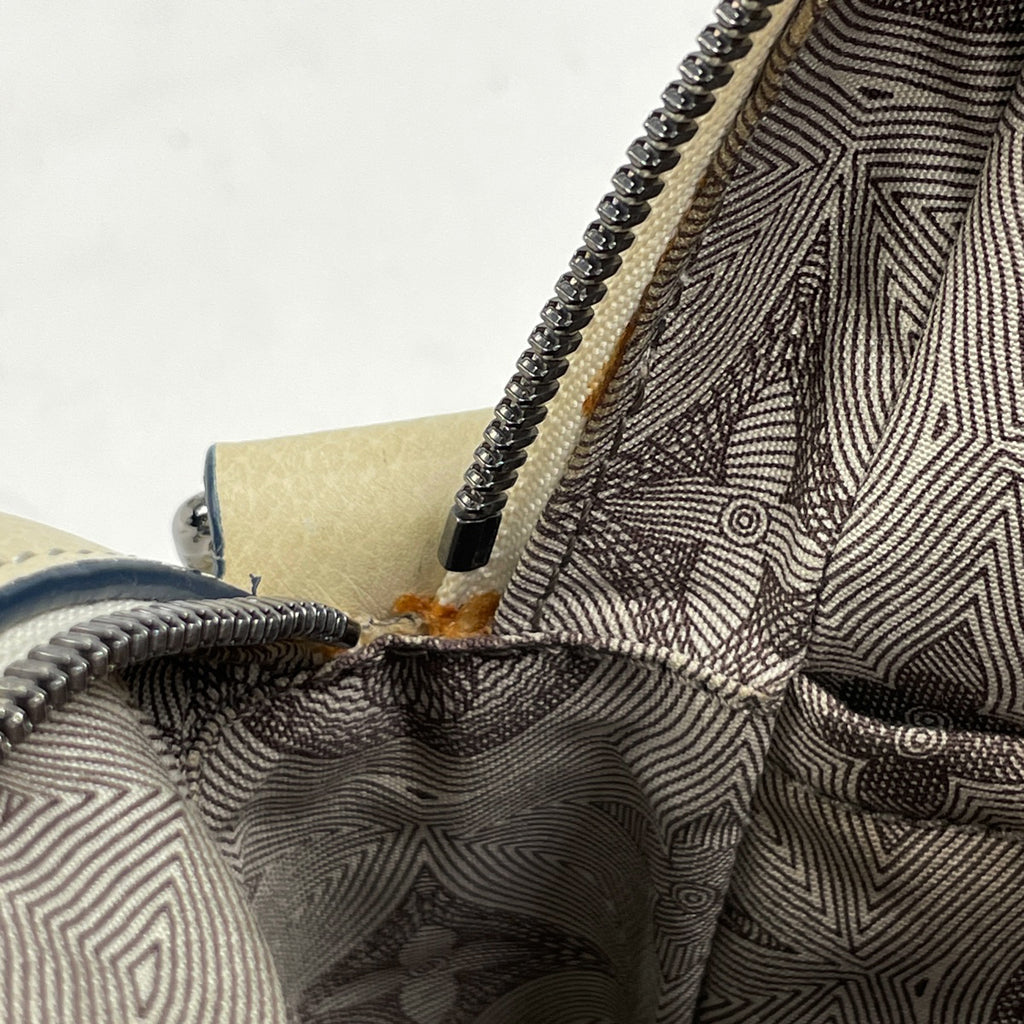 ルイ・ヴィトン キュイールベキア トロター MM 斜め掛け ショルダーバッグ レザー ホワイト レディース 【中古】brbag