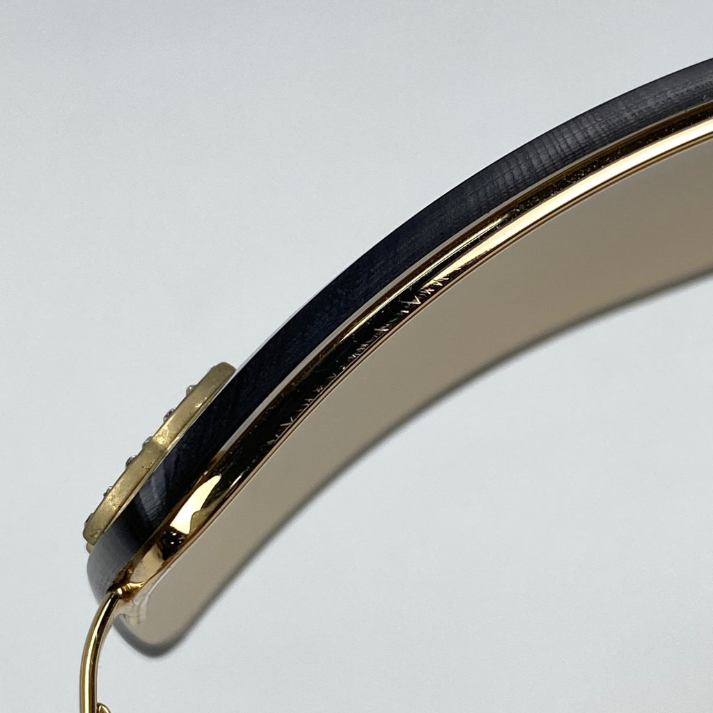 シャネル ココマーク サングラス グラデーション アイウェア サングラス メタル ラインストーン ブラウン ゴールド 4104B レディース 【中古】brbag