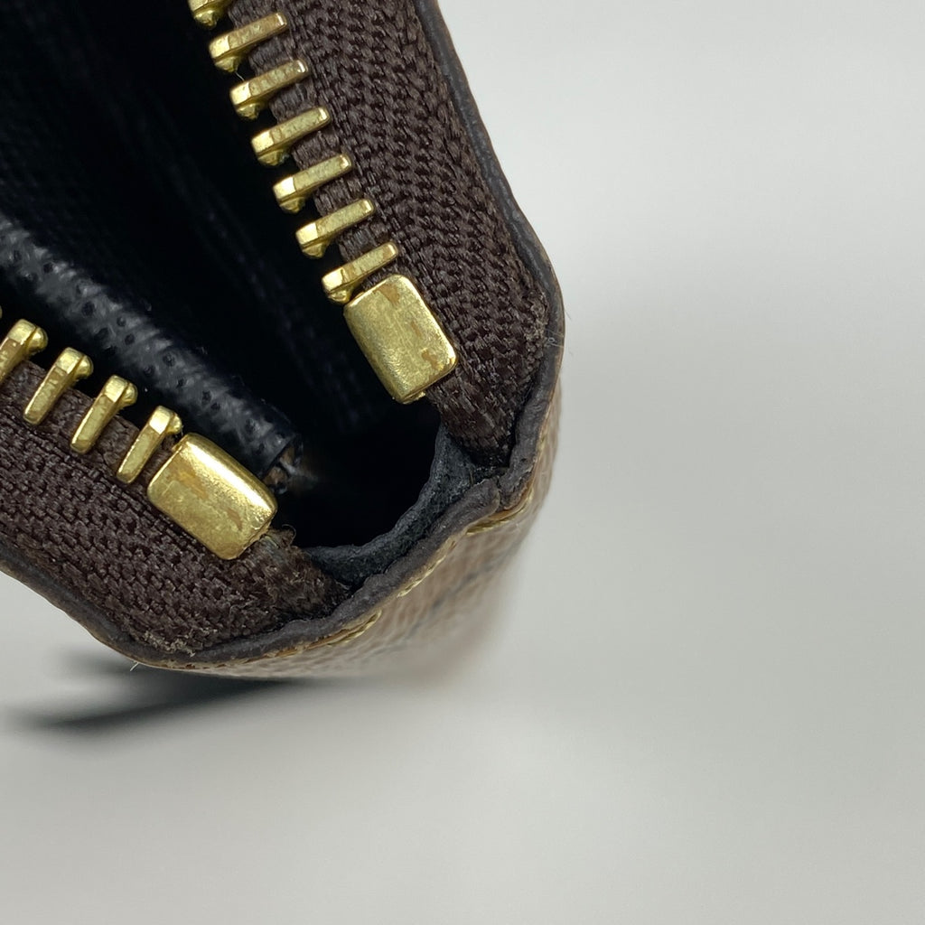 ルイ・ヴィトン ポルトフォイユ クレマンス ラウンドファスナー 長財布 モノグラムリバース ブラウン M82336 レディース 【中古】brbag