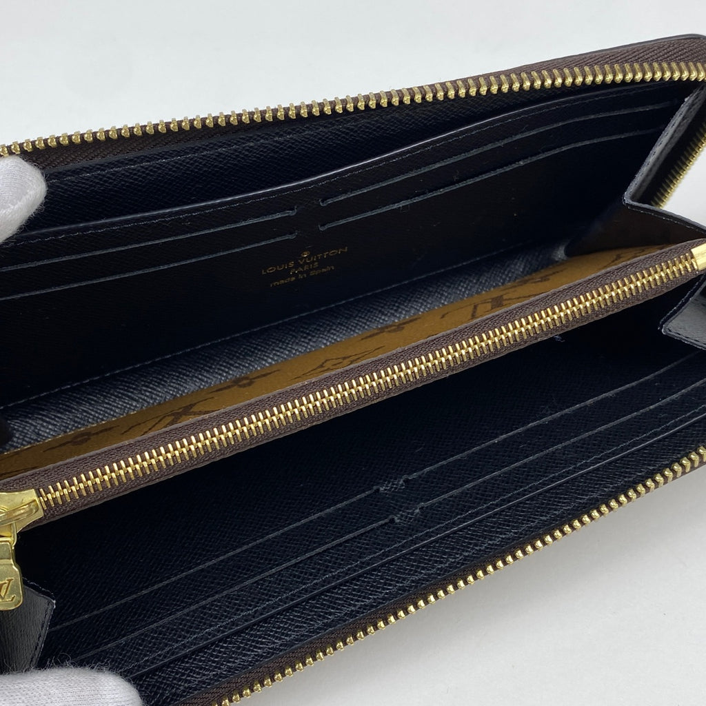 ルイ・ヴィトン ポルトフォイユ クレマンス ラウンドファスナー 長財布 モノグラムリバース ブラウン M82336 レディース 【中古】brbag