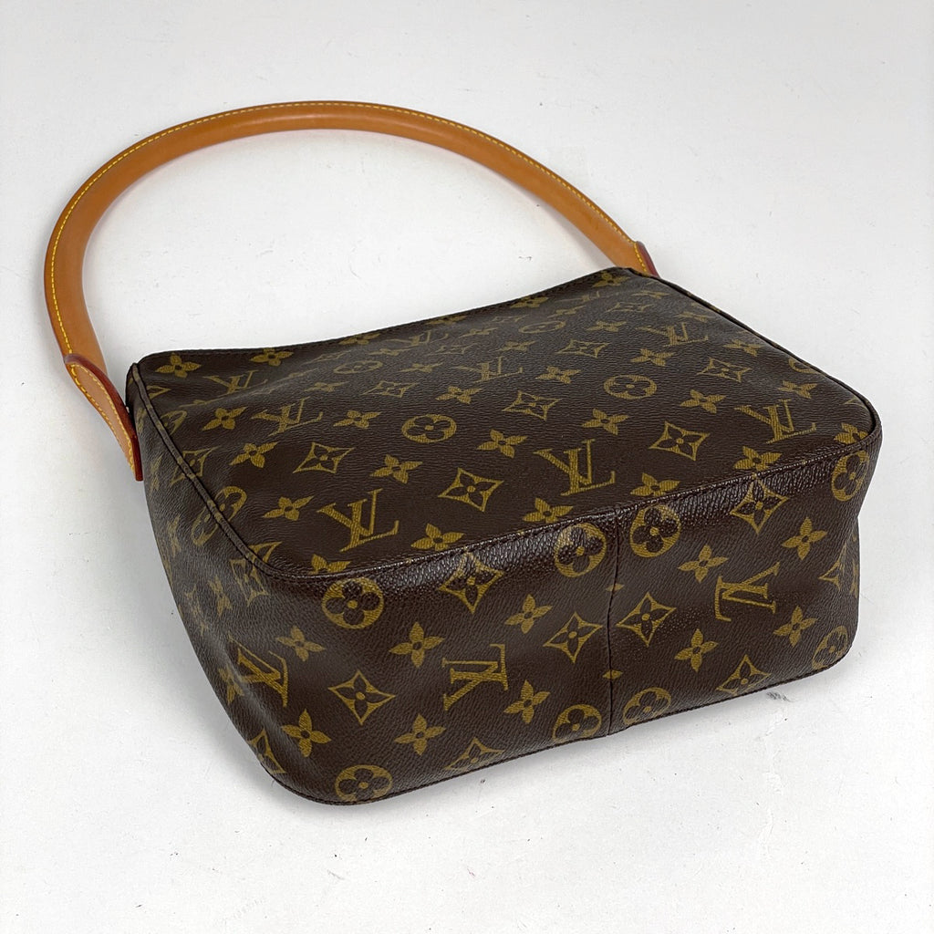 ルイ・ヴィトン ルーピング MM 肩掛け ワンショルダー ショルダーバッグ モノグラム ブラウン M51146 レディース 【中古】brbag